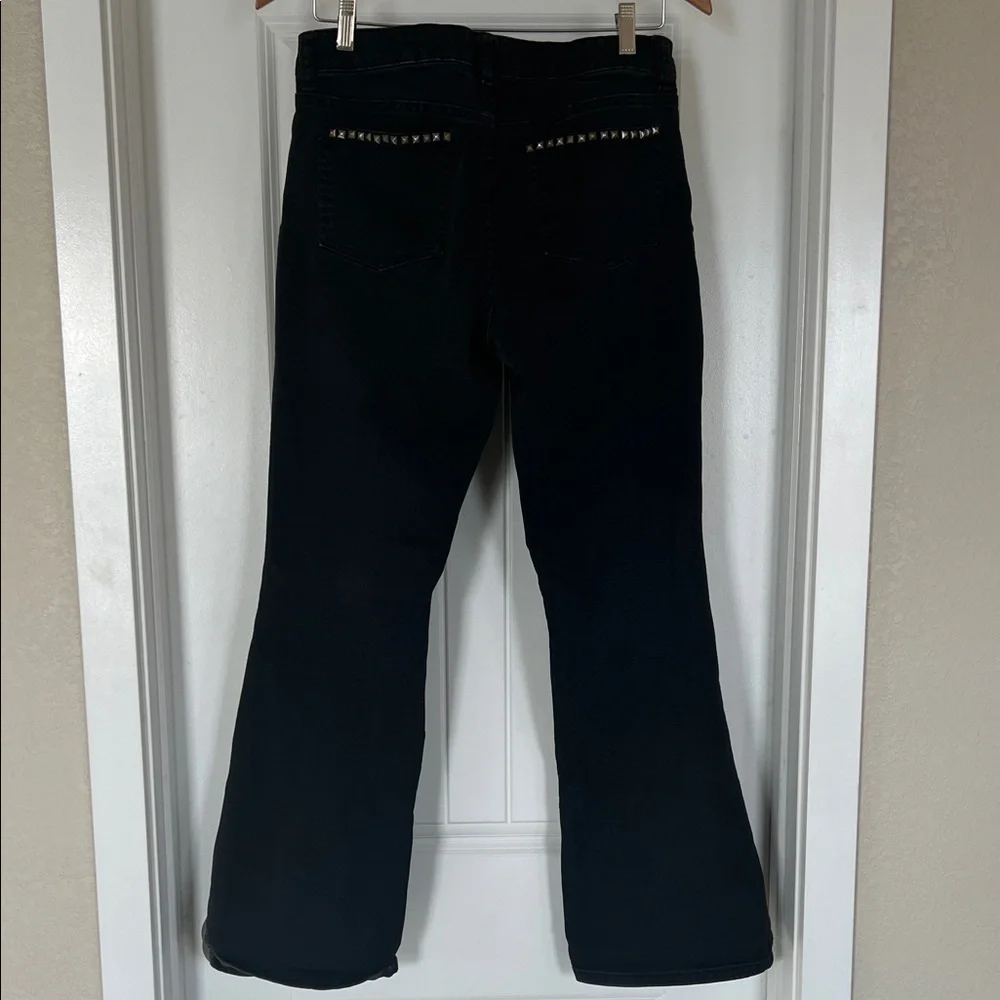 CACHE Premium Black Studded Flare Jeans – Y2K / 90s Glam